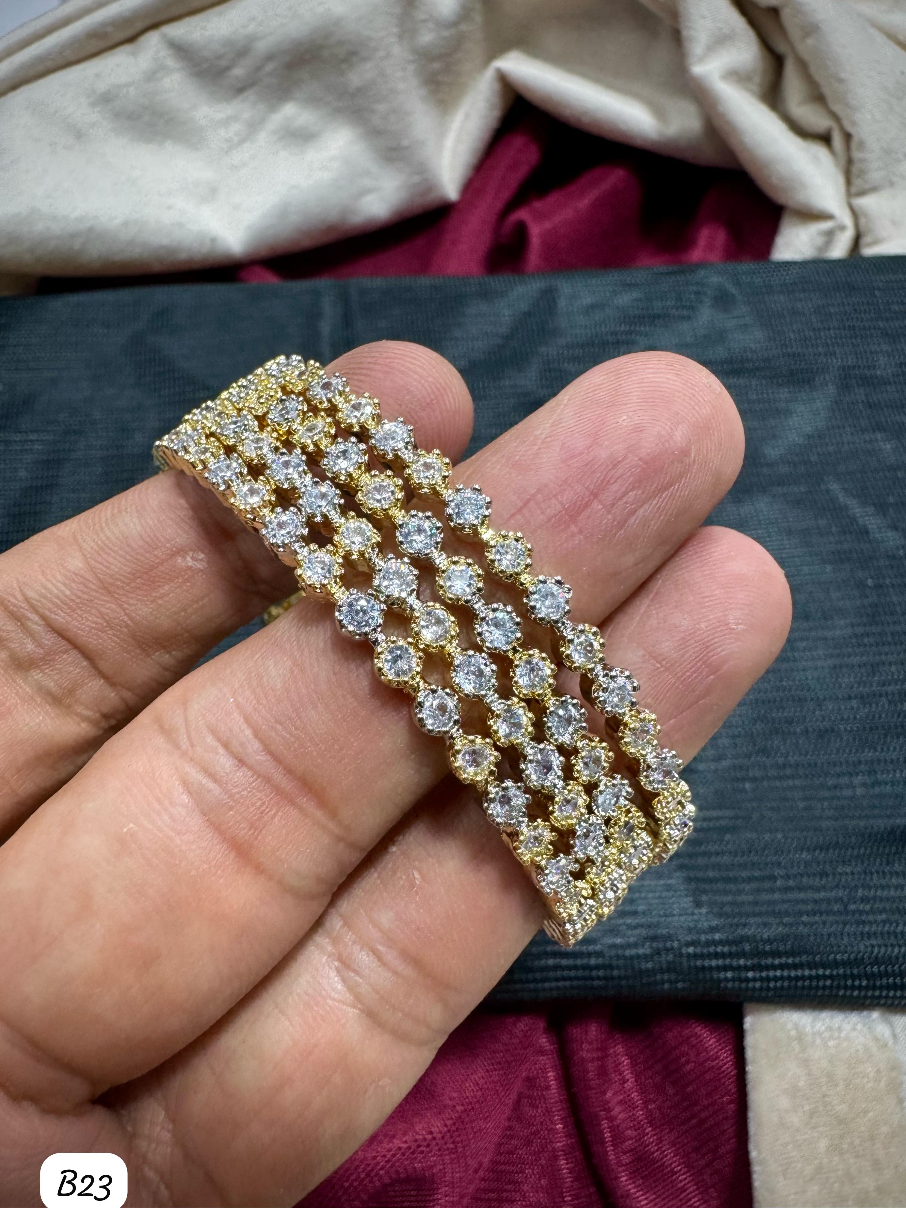 American Diamond Bangles